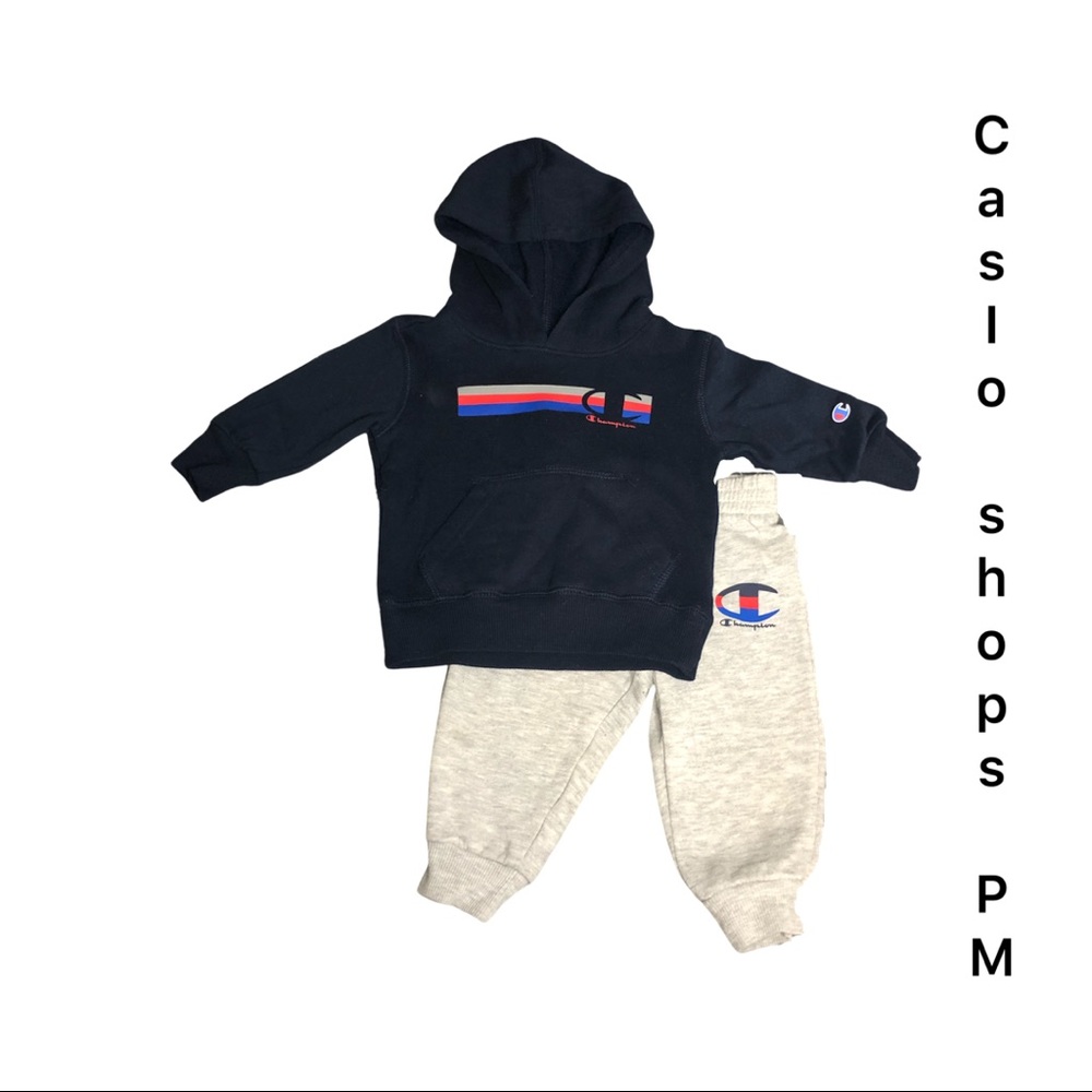 Baby/Toddler 12m Boys Champion Sweat Set NavyBlue/Gray